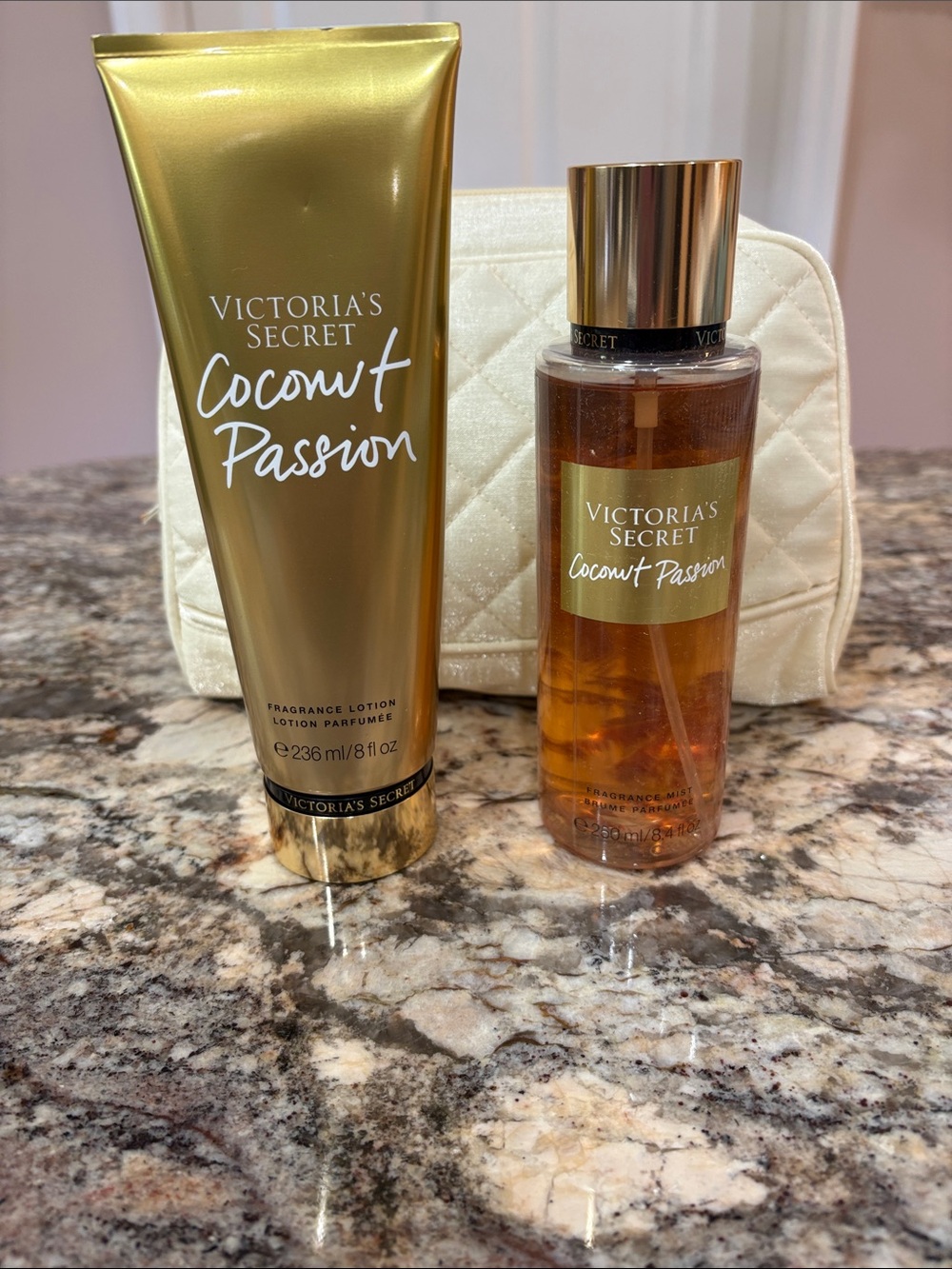 NWT Victoria’s Secret 3 PC Coconut Passion Set
